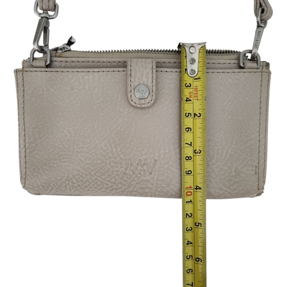 MATT & NAT taupe crossbody wallet bag vegan leather - Picture 13 of 14